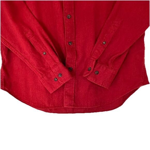 Banana Republic Men's Denny Flannel Shirt, Red Heather Size M Casual Business - Picture 4 of 11
